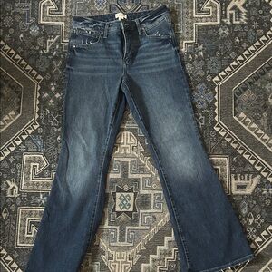 Maurices Women's Flared Jeans in Dark Wash Blue